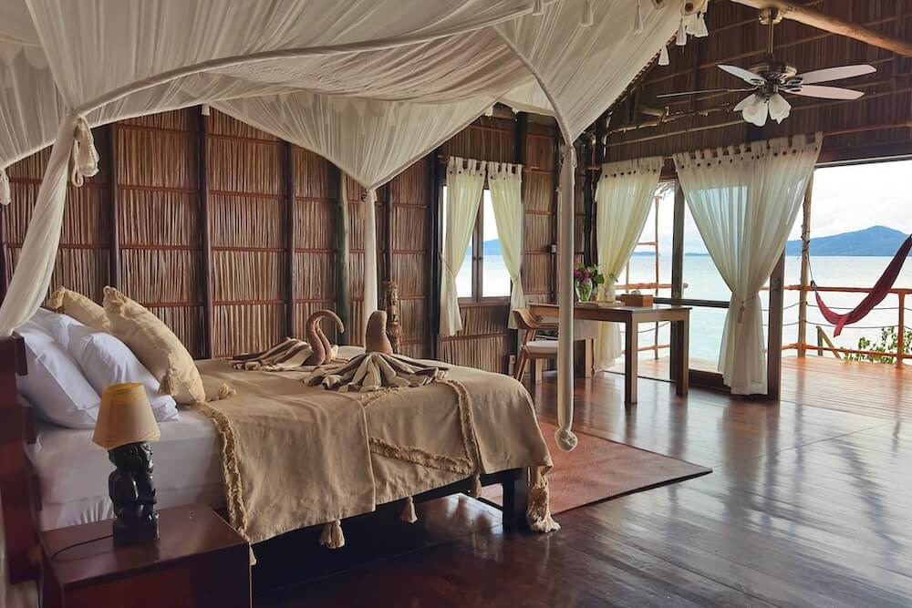 Deluxe Water Bungalow at Papua Explorers