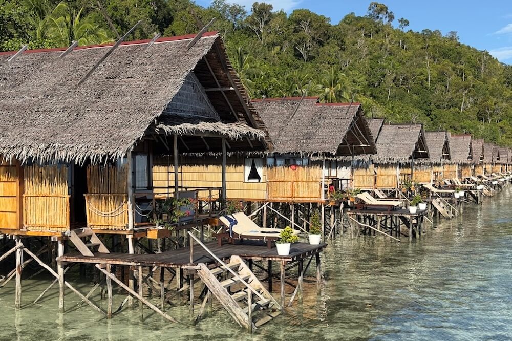 Deluxe Water Bungalow at Papua Explorers