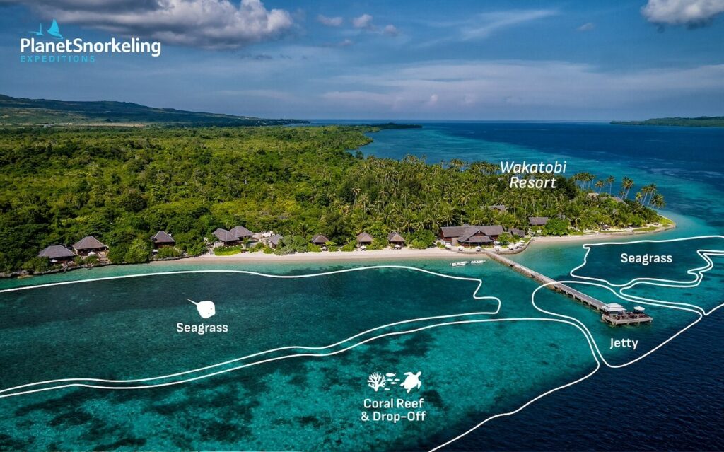 Wakatobi Resort House Reef Map