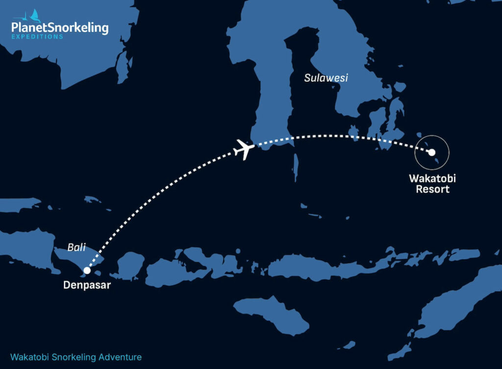 Wakatobi Snorkeling Adventure Map